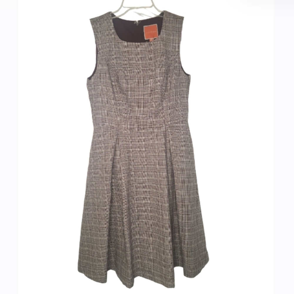Modcloth Brown Plaid Dress